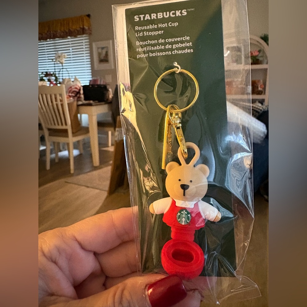 Starbucks Bear reusable hot cup lid stopper